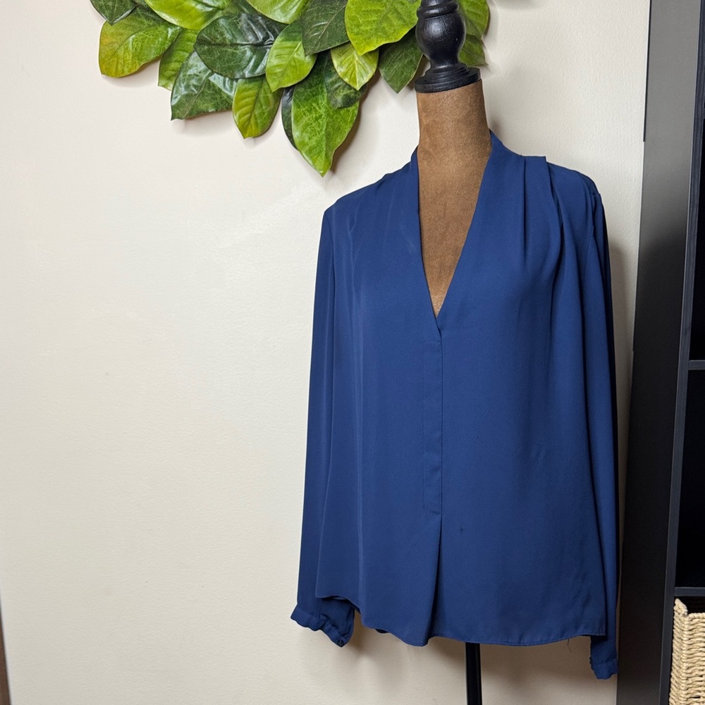 Rose & Olive Deep Blue Blouse